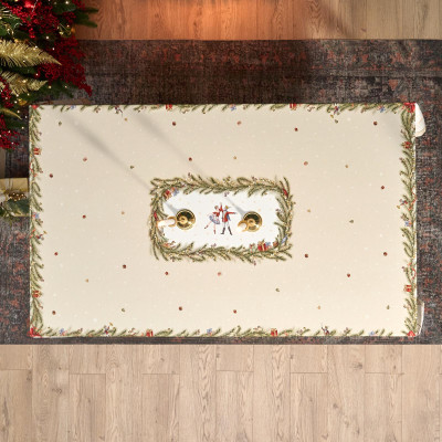 Скатерть " ЩЕЛКУНЧИК" 160х220см бежевый,100% хлопок,твил LEFARD 850-757-21-28