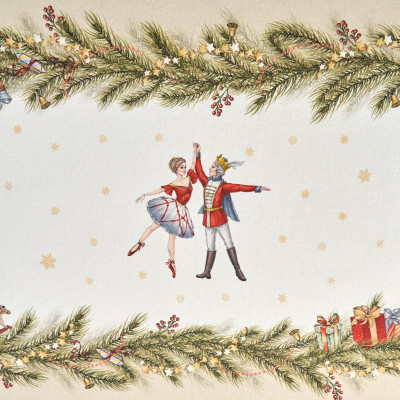 Скатерть " ЩЕЛКУНЧИК" 160х220см бежевый,100% хлопок,твил LEFARD 850-757-21-29