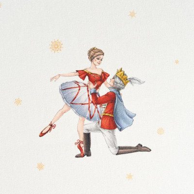 Скатерть круглая " ЩЕЛКУНЧИК" ,190см ,бежевый , 100%хлопок , твил LEFARD 850-757-25-16