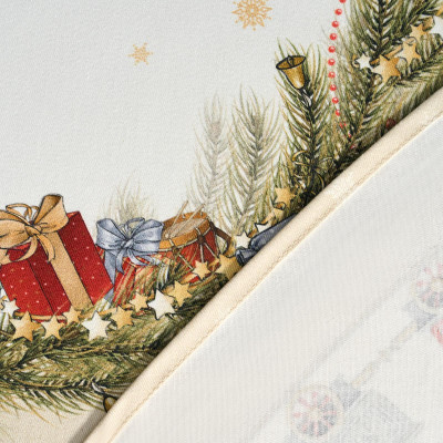 Скатерть круглая " ЩЕЛКУНЧИК" ,190см ,бежевый , 100%хлопок , твил LEFARD 850-757-25-1