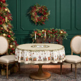 Скатерть овальная " ЩЕЛКУНЧИК" ,140х180см ,бежевый, 100% хлопок ,твил LEFARD 850-757-4