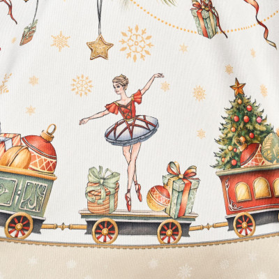 Скатерть овальная " ЩЕЛКУНЧИК" ,140х180см ,бежевый, 100% хлопок ,твил LEFARD 850-757-4-18