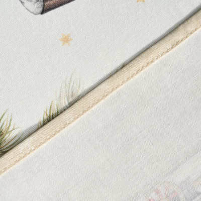 Скатерть овальная " ЩЕЛКУНЧИК" ,140х180см ,бежевый, 100% хлопок ,твил LEFARD 850-757-4-1