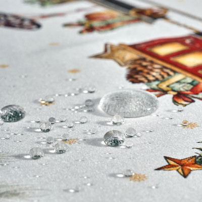 Скатерть овальная " ЩЕЛКУНЧИК" ,140х300см ,бежевый ,100%хлопок ,твил LEFARD 850-757-42-15