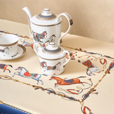 Скатерть "PASSAGE" 110х140см ,бежевый,100% хлопок с пропиткой,твил LEFARD 850-758-20-9