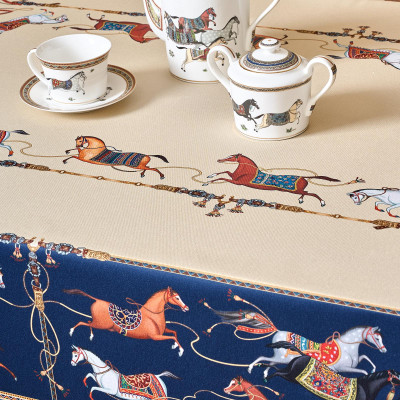 Скатерть "PASSAGE" 160х220см ,бежевый,100% хлопок с пропиткой,твил LEFARD 850-758-21-9