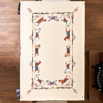 Скатерть "PASSAGE" 160х220см ,бежевый,100% хлопок с пропиткой,твил LEFARD 850-758-21-14