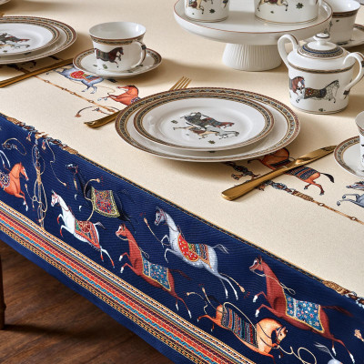 Скатерть "PASSAGE" 140х300см ,бежевый,100% хлопок с пропиткой,твил LEFARD 850-758-22-12