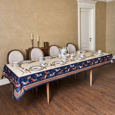 Скатерть "PASSAGE" 140х300см ,бежевый,100% хлопок с пропиткой,твил LEFARD 850-758-22-4