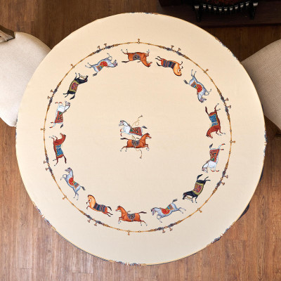 Скатерть круглая "PASSAGE"150 см ,бежевый, 100% хлопок ,твил LEFARD 850-758-24-19