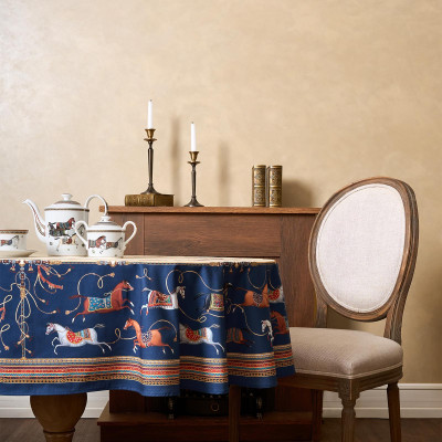 Скатерть овальная " PASSAGE" 160х220см ,бежевый, 100% хлопок,твил, пропитка LEFARD 850-758-41-8