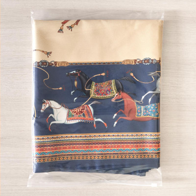 Скатерть овальная " PASSAGE" 140х300см ,бежевый, 100% хлопок,твил, пропитка LEFARD 850-758-42-2