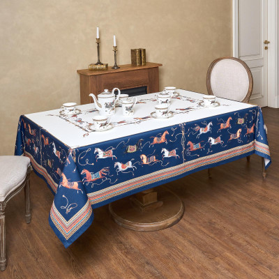 Скатерть "PASSAGE" 160х220см ,белый,100% хлопок с пропиткой,твил LEFARD 850-759-21-6