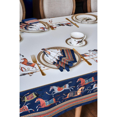 Скатерть "PASSAGE" 140х300см ,белый,100% хлопок с пропиткой,твил LEFARD 850-759-22-11