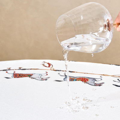 Скатерть "PASSAGE" 140х300см ,белый,100% хлопок с пропиткой,твил LEFARD 850-759-22-3