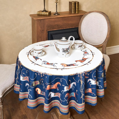 Скатерть круглая "PASSAGE"150 см ,белый, 100% хлопок ,твил LEFARD 850-759-24-6