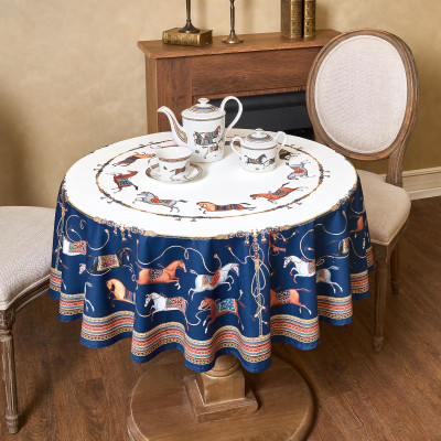 Скатерть круглая "PASSAGE"150 см ,белый, 100% хлопок ,твил LEFARD 850-759-24-8