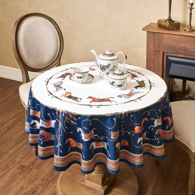 Скатерть круглая " PASSAGE" 190см , белый, 100% хлопок, твил, пропитка LEFARD 850-759-25-9