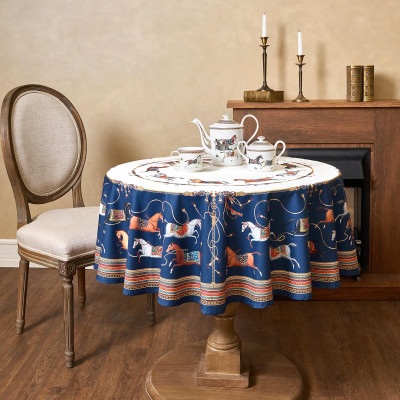 Скатерть круглая " PASSAGE" 190см , белый, 100% хлопок, твил, пропитка LEFARD 850-759-25-10