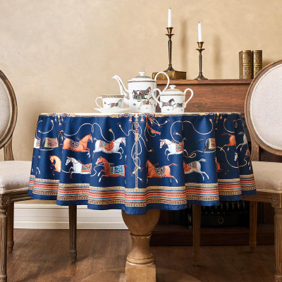 Скатерть круглая " PASSAGE" 220см , белый, 100%хлопок, твил, пропитка LEFARD 850-759-26-7