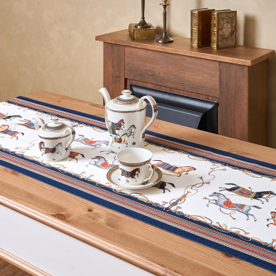 Дорожка на стол "PASSAGE", 45х215см, белый, 100% хлопок,твил LEFARD 850-759-31-8