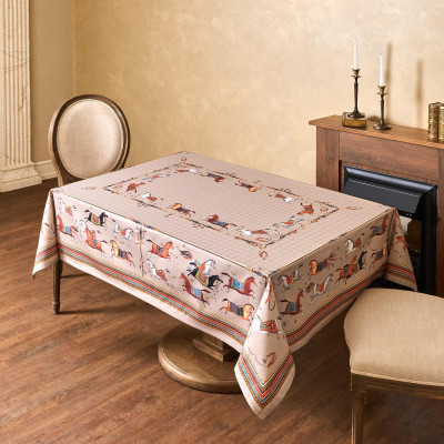 Скатерть "PASSAGE" 140х180см ,капучино, 100% хлопок с пропиткой,твил LEFARD 850-760-2-13