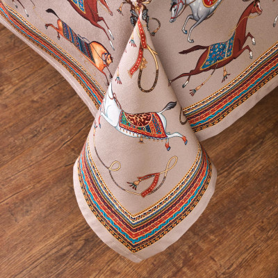 Скатерть "PASSAGE" 140х180см ,капучино, 100% хлопок с пропиткой,твил LEFARD 850-760-2-14