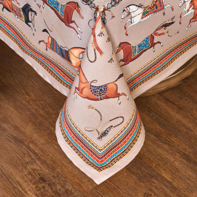 Скатерть "PASSAGE" 140х180см ,капучино, 100% хлопок с пропиткой,твил LEFARD 850-760-2-15