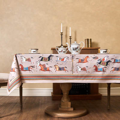 Скатерть "PASSAGE" 140х180см ,капучино, 100% хлопок с пропиткой,твил LEFARD 850-760-2-3