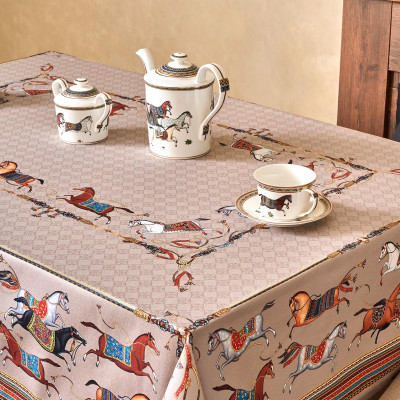 Скатерть "PASSAGE" 140х180см ,капучино, 100% хлопок с пропиткой,твил LEFARD 850-760-2-5