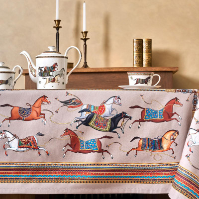 Скатерть "PASSAGE" 140х180см ,капучино, 100% хлопок с пропиткой,твил LEFARD 850-760-2-6