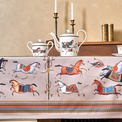 Скатерть "PASSAGE" 140х180см ,капучино, 100% хлопок с пропиткой,твил LEFARD 850-760-2-7