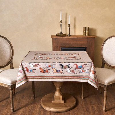 Скатерть "PASSAGE" 110х140см ,капучино,100% хлопок с пропиткой,твил LEFARD 850-760-20-9