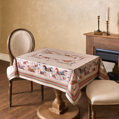 Скатерть "PASSAGE" 110х140см ,капучино,100% хлопок с пропиткой,твил LEFARD 850-760-20-11