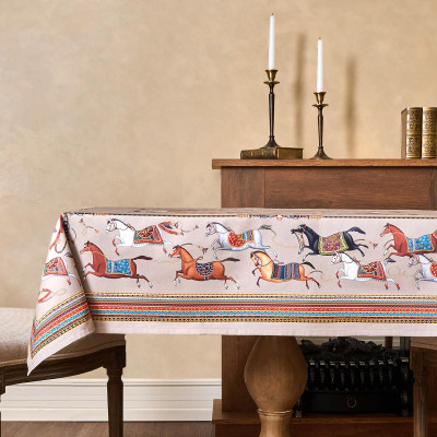 Скатерть "PASSAGE" 110х140см ,капучино,100% хлопок с пропиткой,твил LEFARD 850-760-20-12