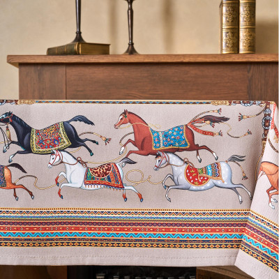 Скатерть "PASSAGE" 110х140см ,капучино,100% хлопок с пропиткой,твил LEFARD 850-760-20-15