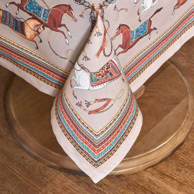 Скатерть "PASSAGE" 110х140см ,капучино,100% хлопок с пропиткой,твил LEFARD 850-760-20-16