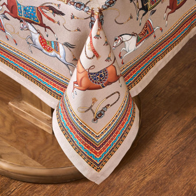 Скатерть "PASSAGE" 110х140см ,капучино,100% хлопок с пропиткой,твил LEFARD 850-760-20-17