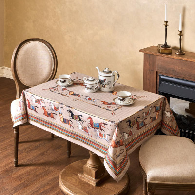 Скатерть "PASSAGE" 110х140см ,капучино,100% хлопок с пропиткой,твил LEFARD 850-760-20-3