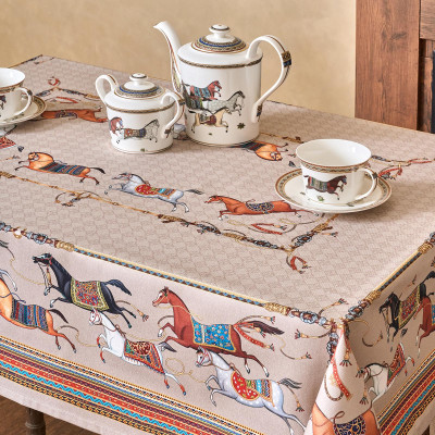 Скатерть "PASSAGE" 110х140см ,капучино,100% хлопок с пропиткой,твил LEFARD 850-760-20-6