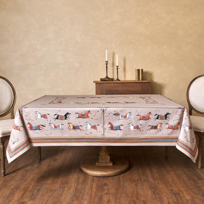 Скатерть "PASSAGE" 160х220см ,капучино,100% хлопок с пропиткой,твил LEFARD 850-760-21-10