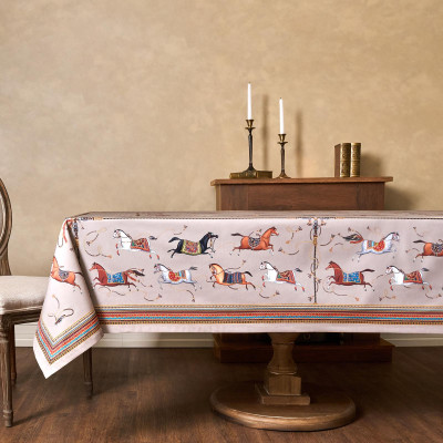 Скатерть "PASSAGE" 160х220см ,капучино,100% хлопок с пропиткой,твил LEFARD 850-760-21-11