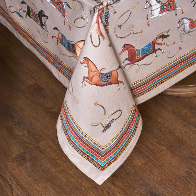 Скатерть "PASSAGE" 160х220см ,капучино,100% хлопок с пропиткой,твил LEFARD 850-760-21-14