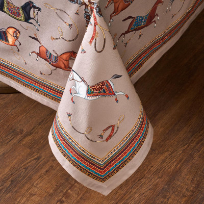 Скатерть "PASSAGE" 160х220см ,капучино,100% хлопок с пропиткой,твил LEFARD 850-760-21-15