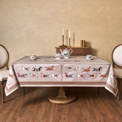 Скатерть "PASSAGE" 160х220см ,капучино,100% хлопок с пропиткой,твил LEFARD 850-760-21-3