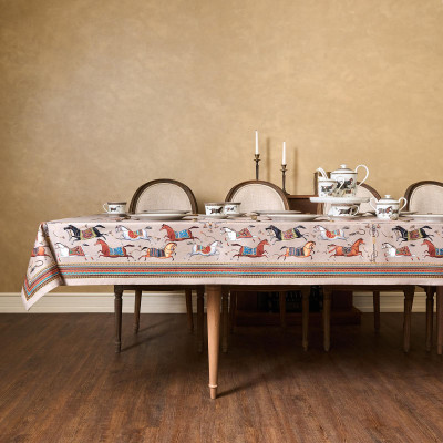 Скатерть "PASSAGE" 140х300см ,капучино,100% хлопок с пропиткой,твил LEFARD 850-760-22-10