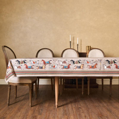 Скатерть "PASSAGE" 140х300см ,капучино,100% хлопок с пропиткой,твил LEFARD 850-760-22-14