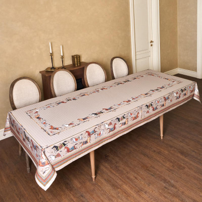 Скатерть "PASSAGE" 140х300см ,капучино,100% хлопок с пропиткой,твил LEFARD 850-760-22-17