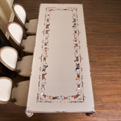 Скатерть "PASSAGE" 140х300см ,капучино,100% хлопок с пропиткой,твил LEFARD 850-760-22-18