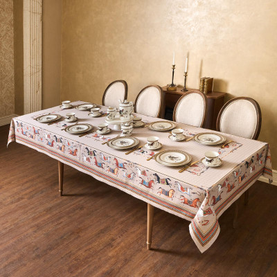 Скатерть "PASSAGE" 140х300см ,капучино,100% хлопок с пропиткой,твил LEFARD 850-760-22